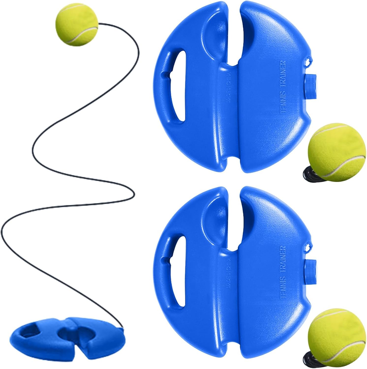 2 Pack Tennis Ball Training Baseboard, 2026 New Tennis rebounder with Weighted Base, Portable Tennis Trainer for Home use,Multifunctional Tennis Solo Practice kit for Backyard (Type-A)