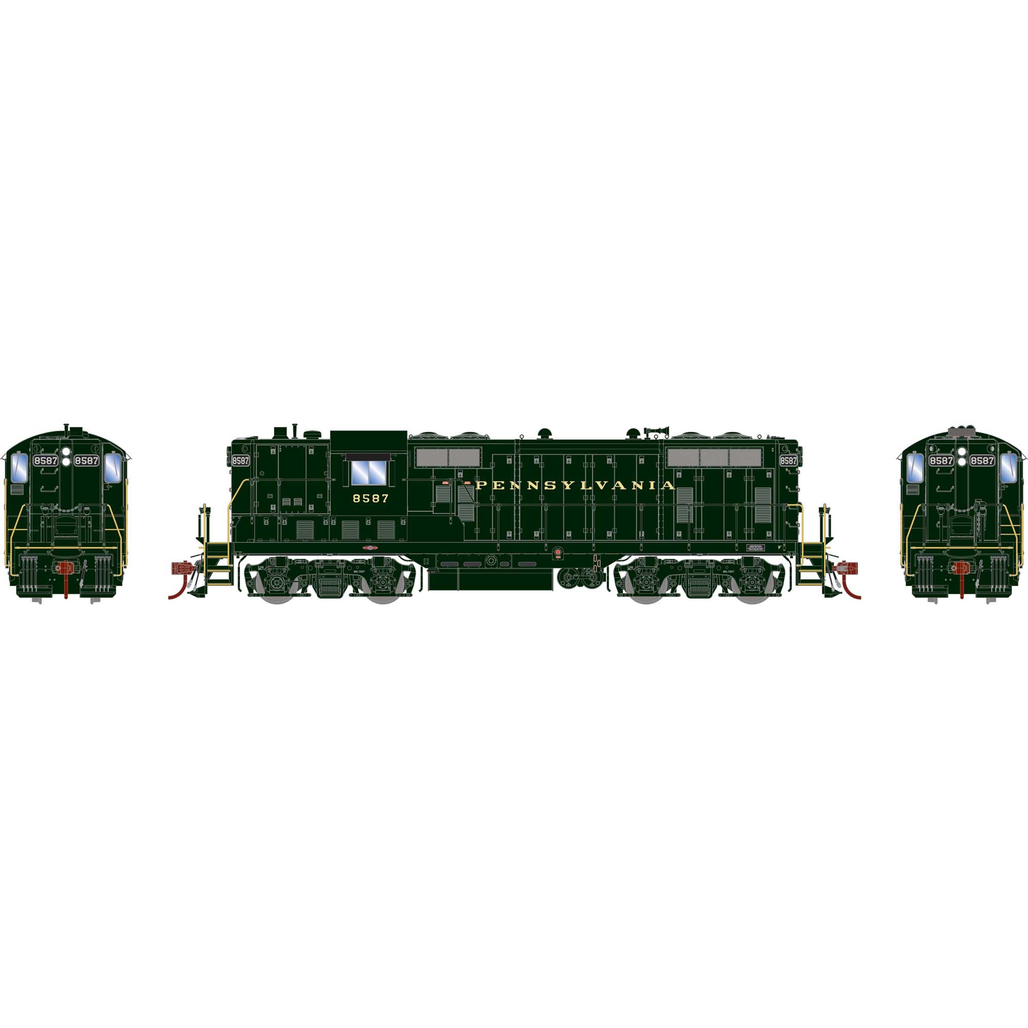Athearn HO GP7 PRR #8587 ATHG82257 HO Locomotives