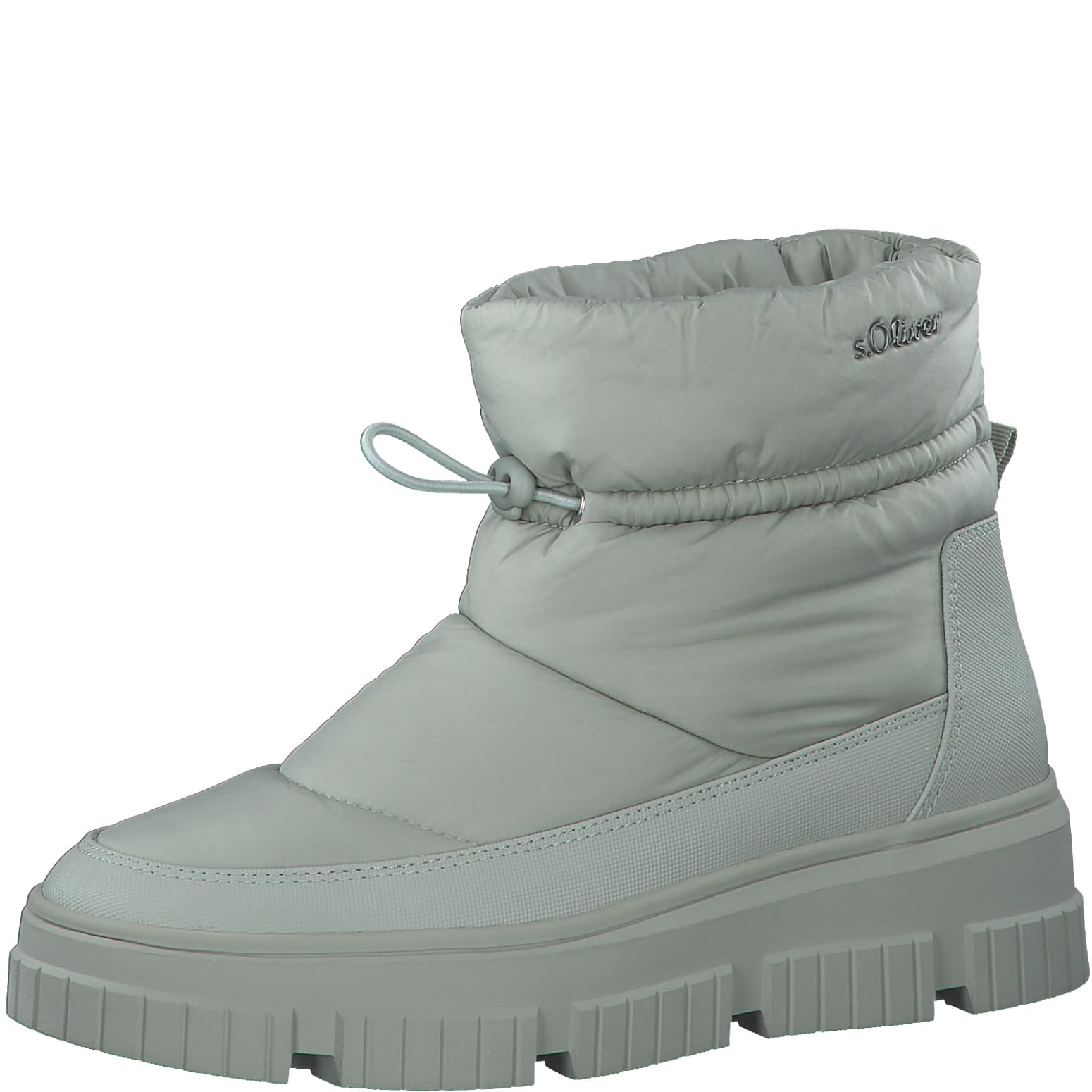 s.Oliver Women's Winter Ankle Boots Without Heel Lined Platform, mint, 6 UK