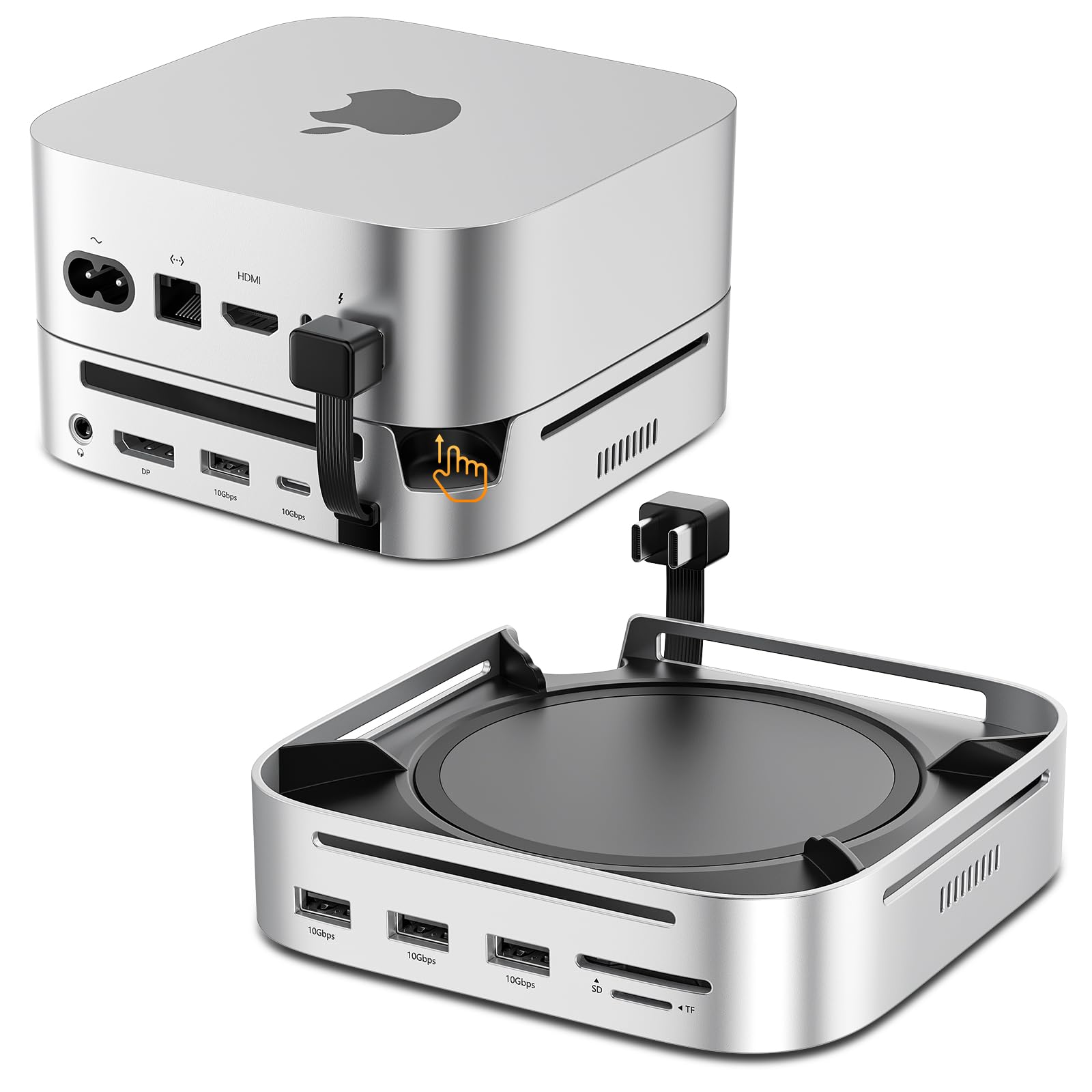 Mac Mini M4 ドッキングステーション SSD拡張　8TB 10ポート Amazon | 【アップグレード版・SSD拡張機能搭載】Stouchi Mac Mini M4