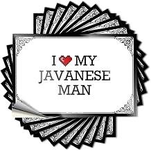I Love My Javanese Man Door High - Gamers Accessories Bumper Self Adhesive Sticker6X9CM