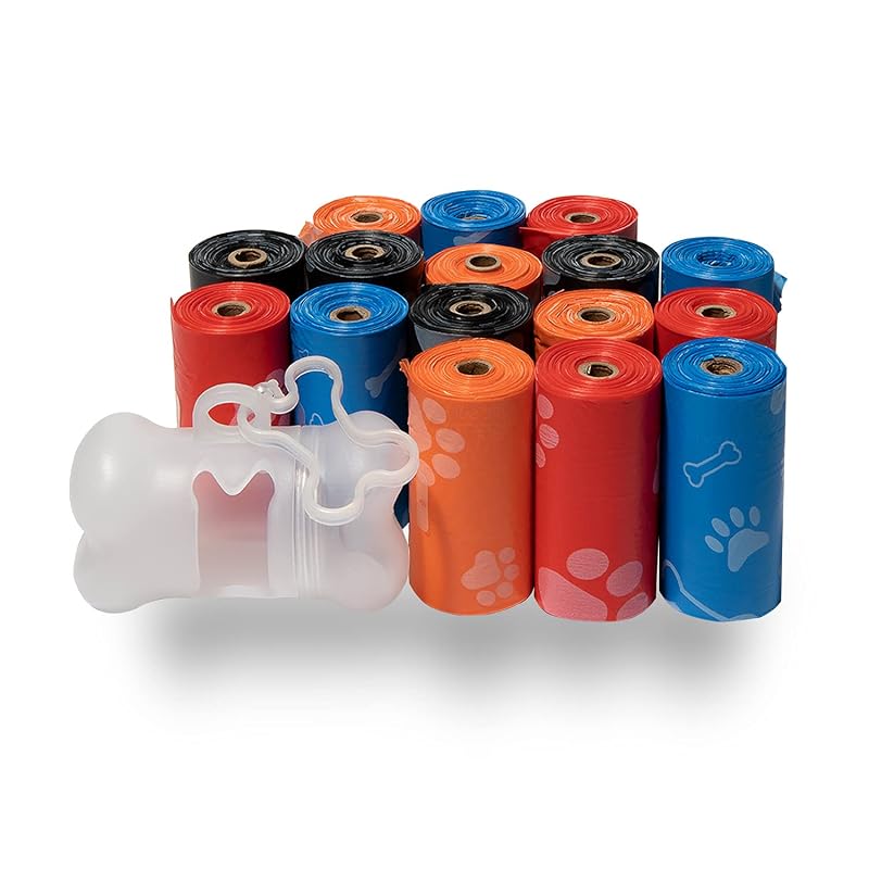 Sacos para Fezes de Cães Resistentes a Vazamentos Best Pet Supplies, 240 Unidades - Cores Sortidas