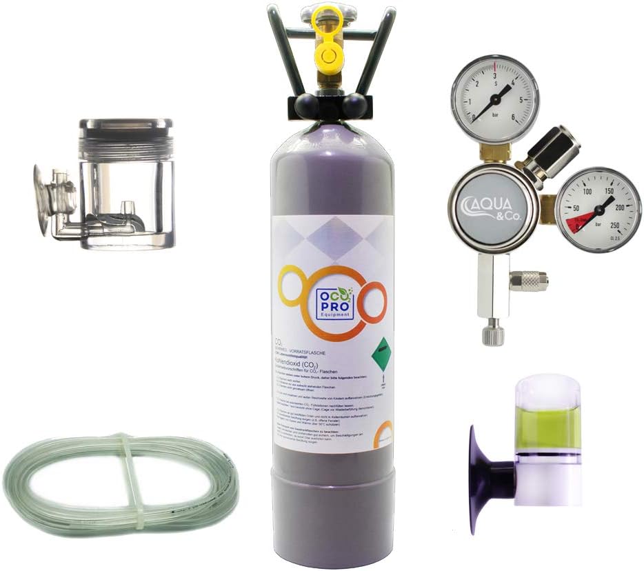 CO2 System DLX-350 Aquarium with Reusable Bottle 2 kg
