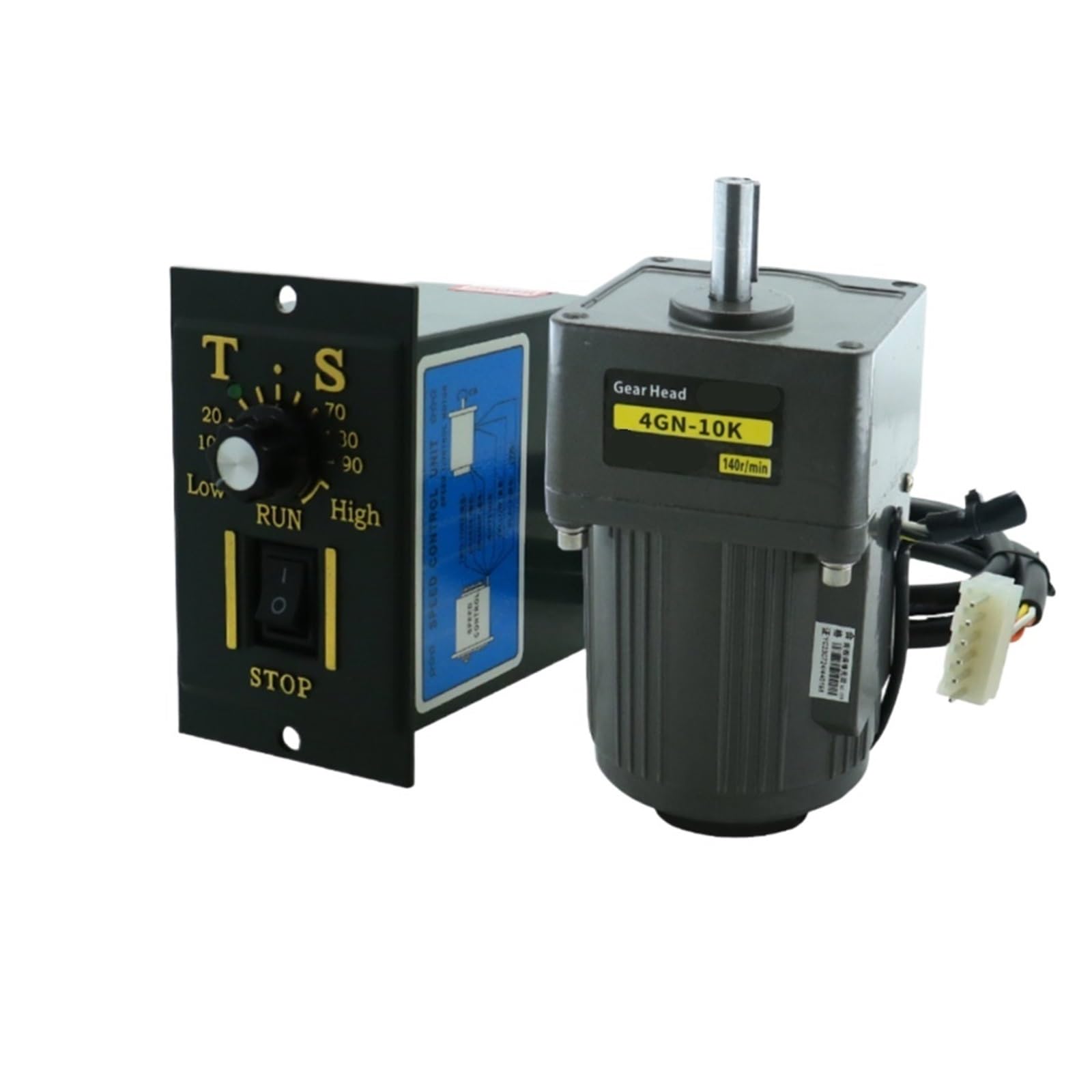Silnik prądu przemiennego o mocy 25 W, 50/60 hz, silnik asynchroniczny, silnik indukcyjny, wał 10 mm + regulator prędkości, 1350 obr./min, do maszyny pakującej(0-11rpm)