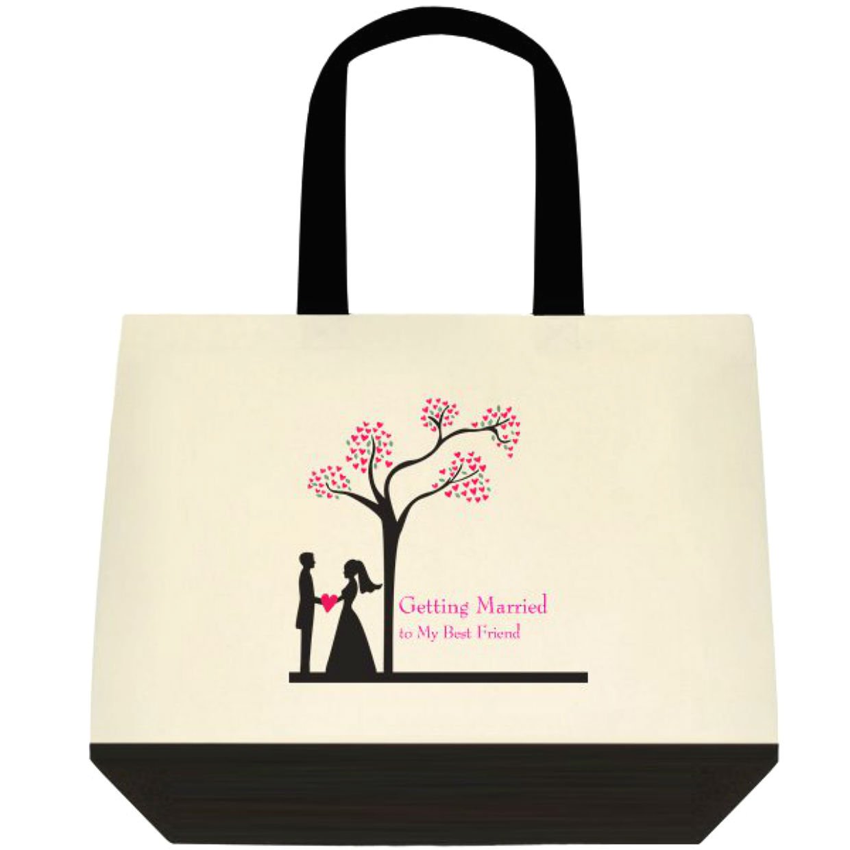 "Getting Married to My Best Friend" Wedding Bride Tote Bag