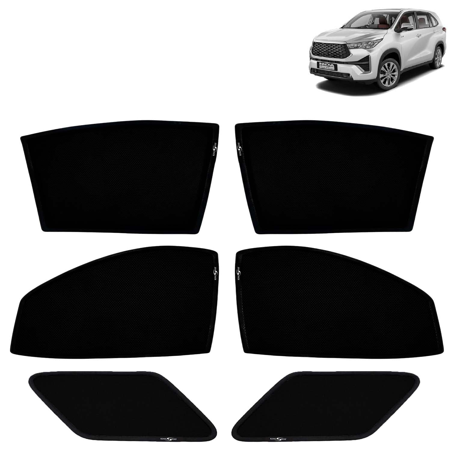 KINGSWAY Car Sun Shade Curtains Only Compatible with Toyota Innova