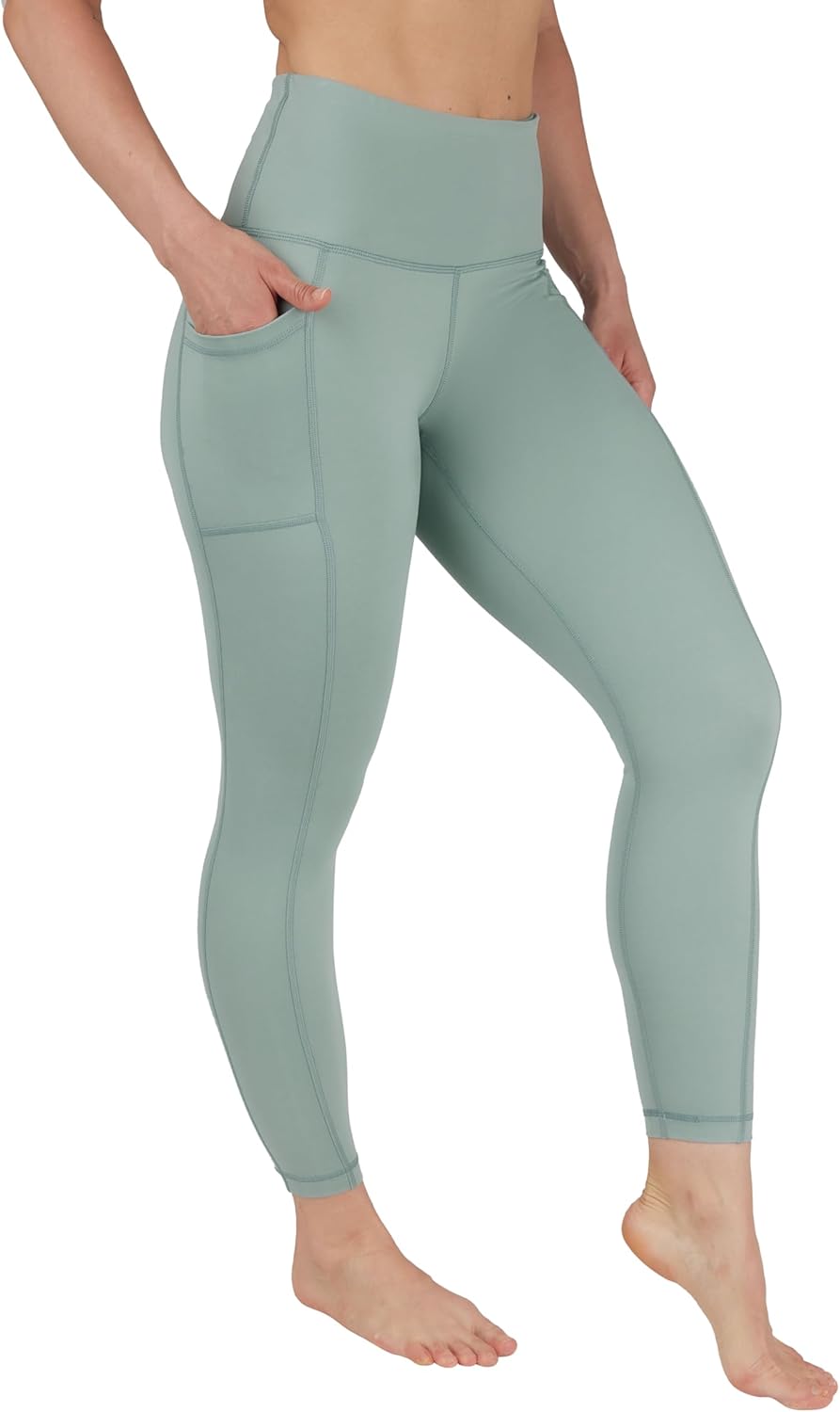 Yogalicious High Waist Ultra Soft 7/8 Ankle Length Leggings with Pockets for Women - Image 2