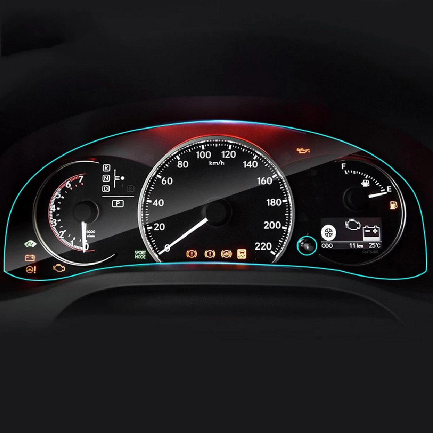 Anti rayures film console TPU résister usure pour Lexus CT 200h 14-17