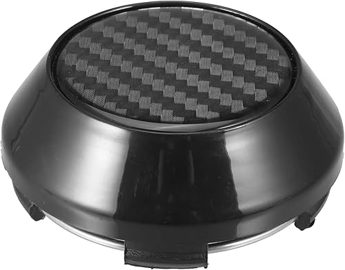 Miniatura 7 de X AUTOHAUX Tapacubos centrales de rueda de 2.559 in, 4 unidades, tapas de cubo universales para coche, color negro