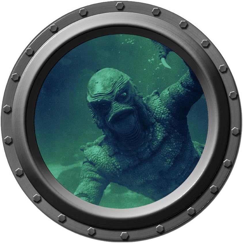 Creature from the Lagoon Watches You - Porthole Wall Decal