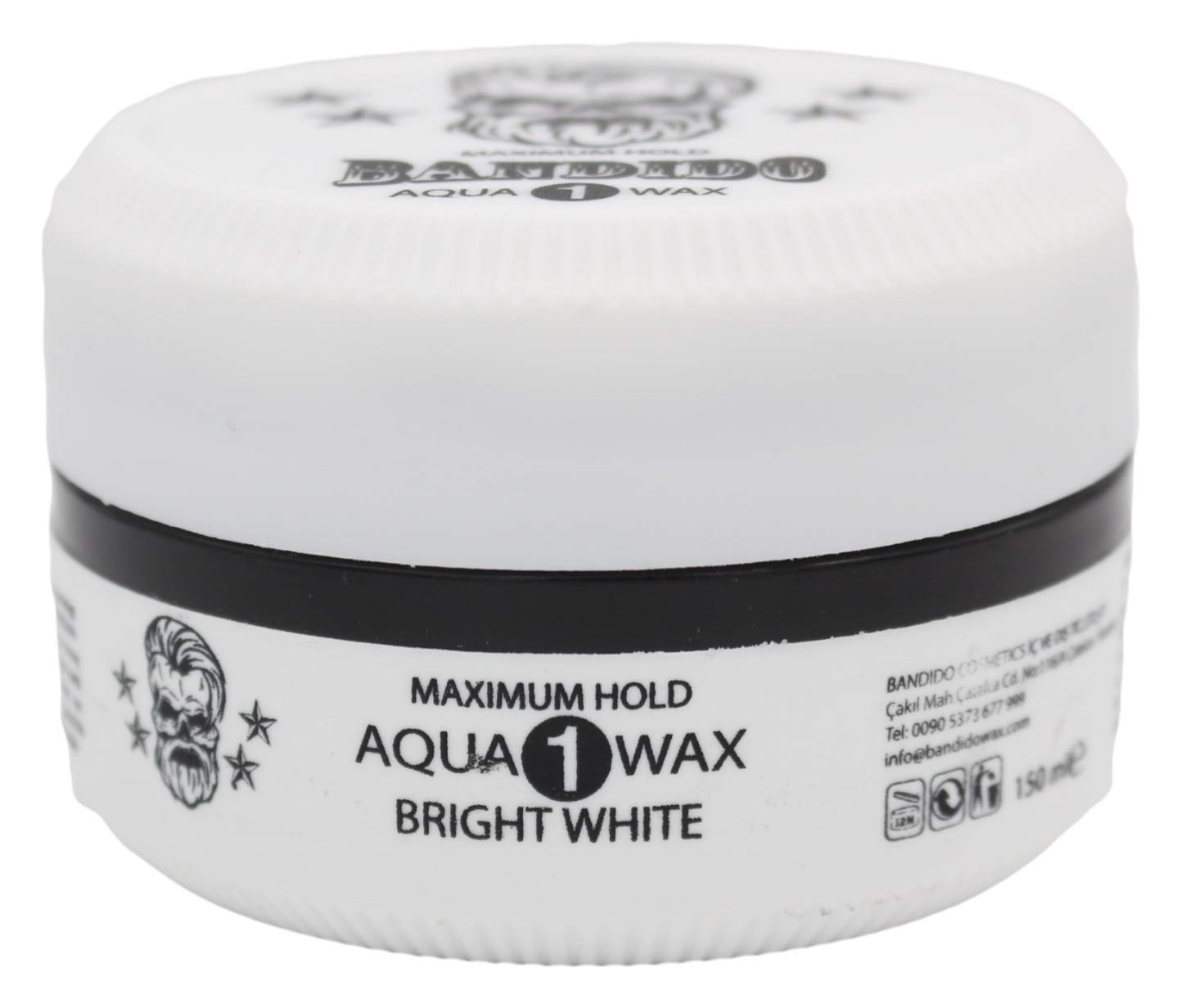 Bandido Aqua Hair Wax Nr.1-8 Matt Fiber Haarwachs Haar Styling Wachs Herren Haargel 150ml Gel Wax Haarwax Matte Look natürliches aussehen Starker Halt für jedes Styling Friseur bedarf (6x, Nr.1)