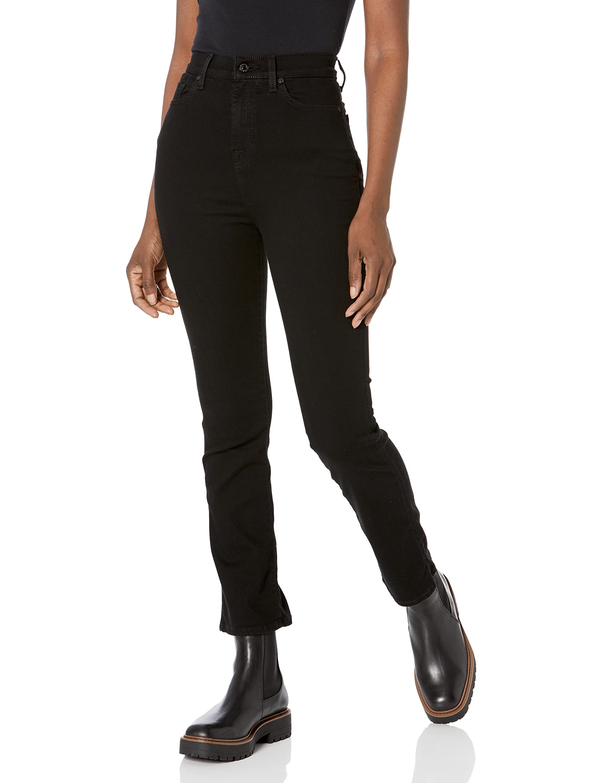 7 For All Mankind Women's High-Waist Slim Kick Jeans