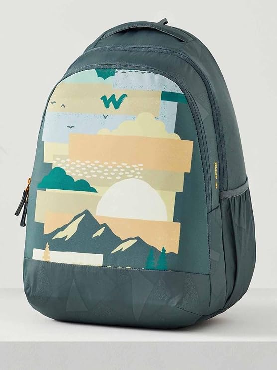 Wildcraft 35 Litres Blaze 3 Compartment Laptop Backpack (12951, Dk_Forest Nature, Green)