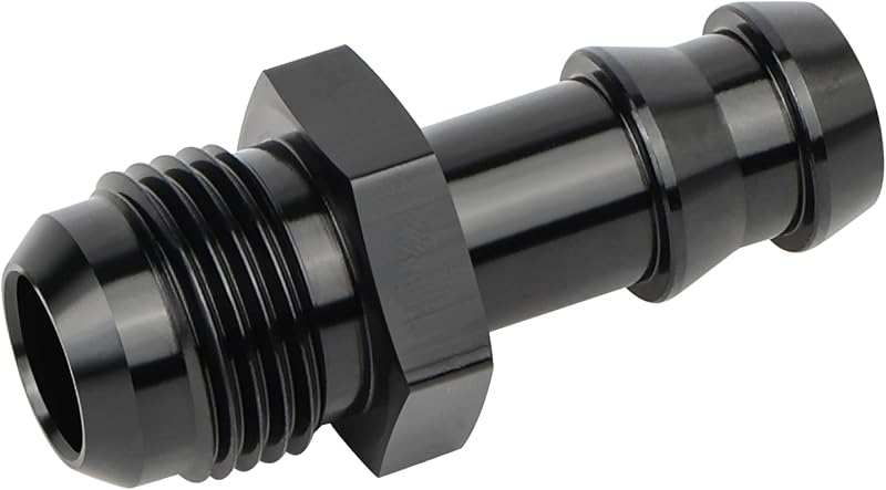Adaptador de conexão 8AN macho para espigão de 1/2" EVIL ENERGY em alumínio – 1 unidade