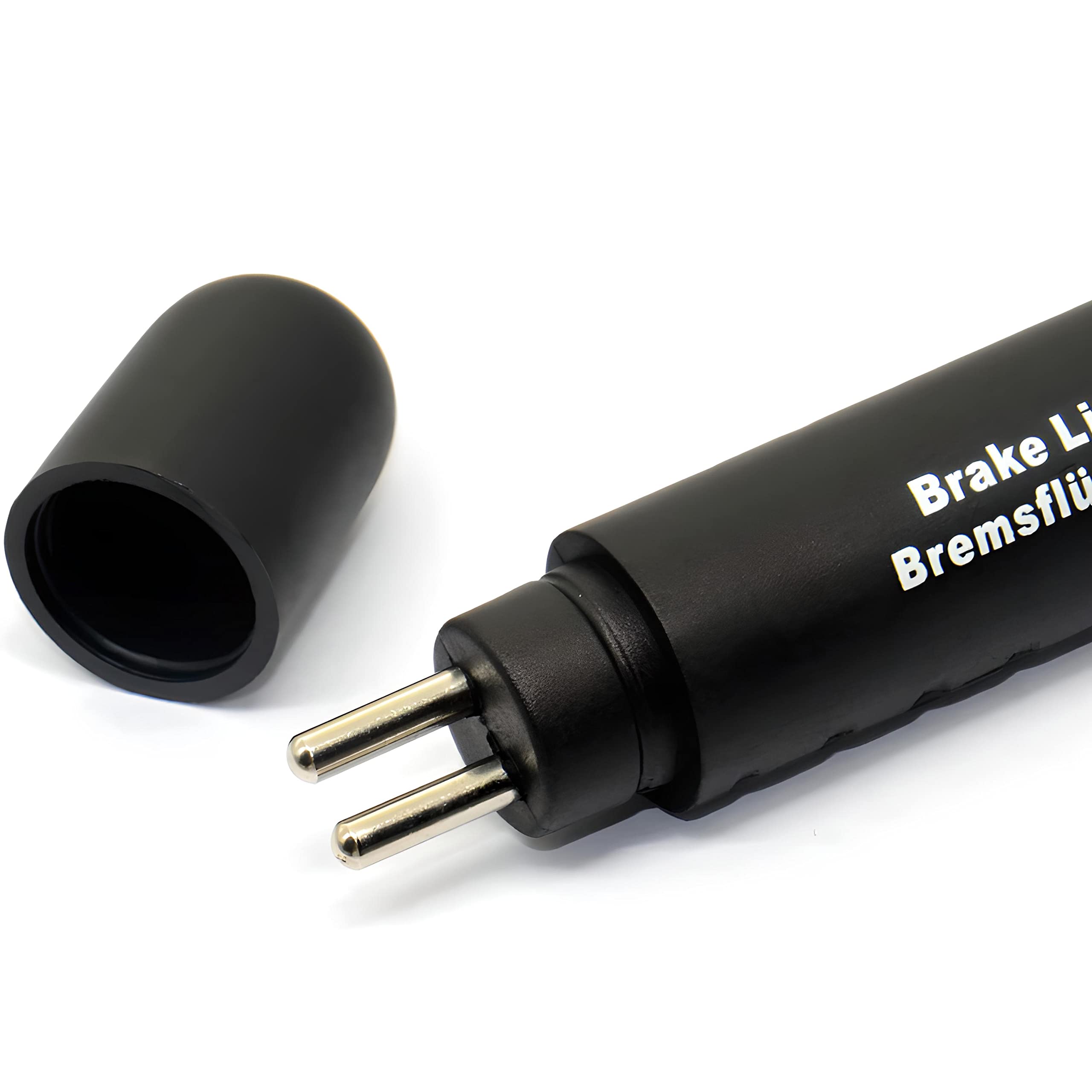 Retoo Tester di qualità del Liquido dei Freni con 5 LED, Indicatore di umidità per Veicoli, Compatibile con DOT3, DOT4, DOT5