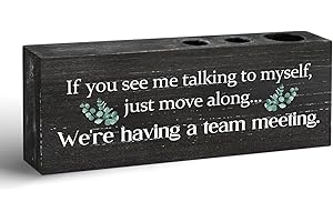 If You See Me Talking Wooden Pen Holder: The Perfect Desk Accessory for Dental Offices