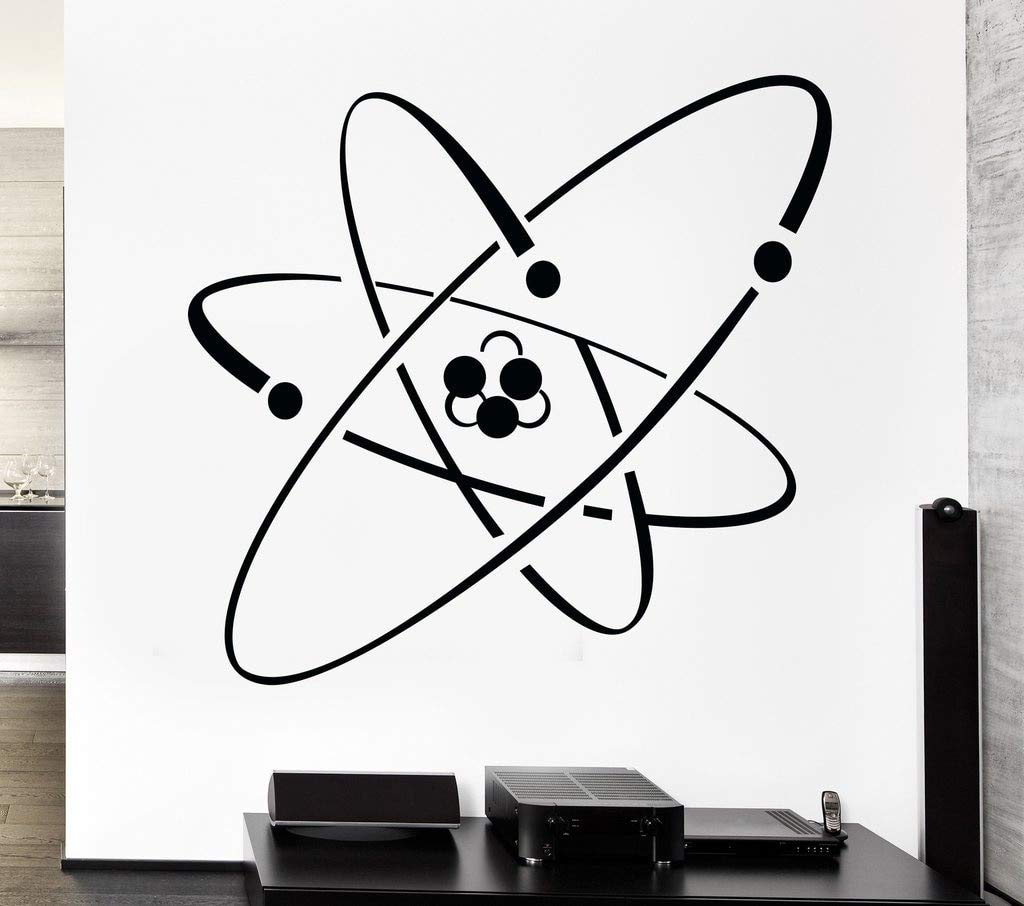 Gadgets WRAP Atom Electron Science Chemistry Nuclear Physics Decor Wall Sticker