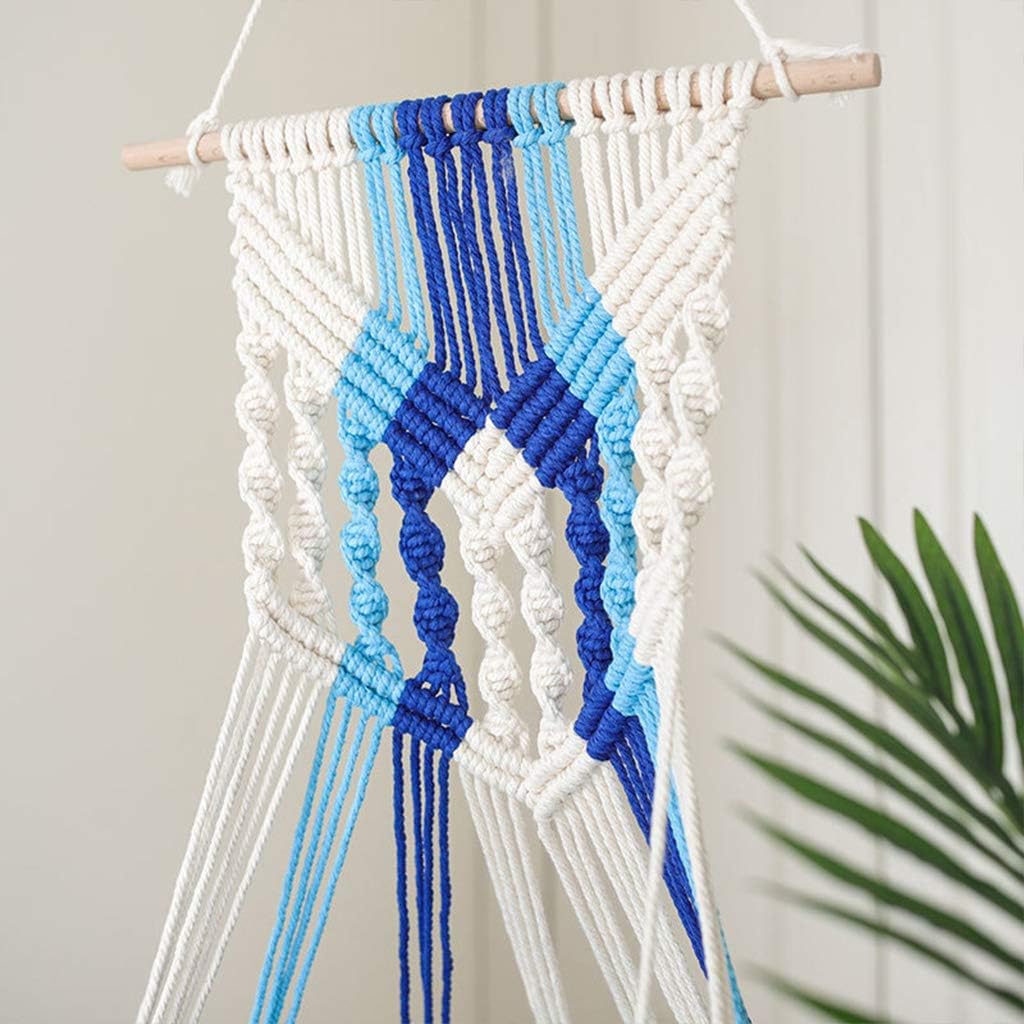Handwoven Cotton Rope Hammock Wall Hanging - Indoor Outdoor Tapestry Home Decoration