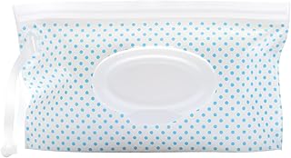 Baby Wipes Dispenser Portable Wet Wipe Dispenser Bag Reusable Travel Baby Wipes Container Refillable Wet Wipe Carrying Case Holder for Diaper Bag Lightweight Travel Wipes Dispenser Cases