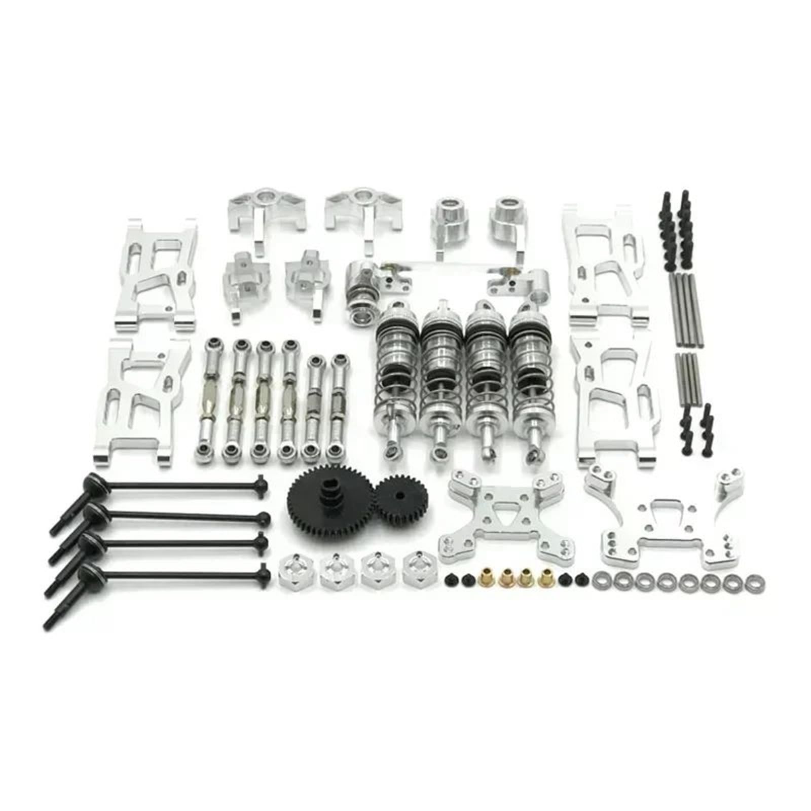 Per Wltoys 144001 124019 Parti Di Automobili Rc Kit Vulnerabili In Metallo Generale E Modifica Set Da 14 Pezzi Ricambio Decorativi Ricambi Modellini RC