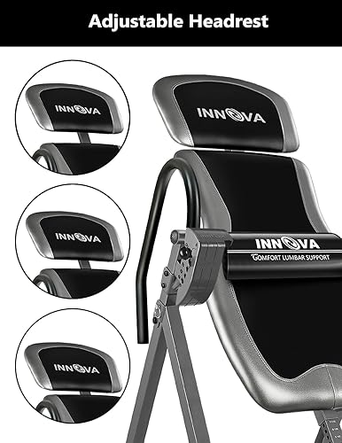 Miniatura 6 de Innova - Mesa de inversión con reposacabezas ajustable soportes de tobillo reversibles y capacidad de peso de 300 libras