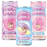 しなこちゃんソーダ お試し 3種セット 475 しなこちゃん グッズ プロデュース しなこソーダ 炭酸飲料 コットンキャンディ味 マシュマロ味 原宿グミ味