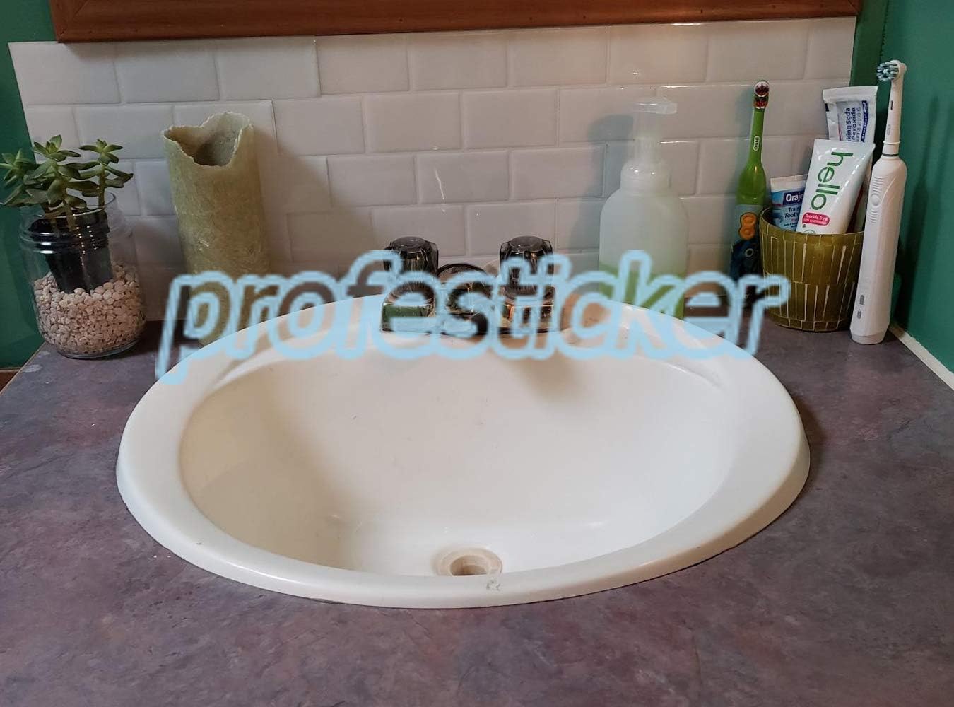 Amazon タイルステッカー 自動接着 3d 壁紙 ボーダー のために使用される 浴室 洗面所 風呂場 キッチン 台所 耐熱 防水 耐油性 お手入れが簡単 6枚 30 48x30 48cm 白 Diy 工具 ガーデン