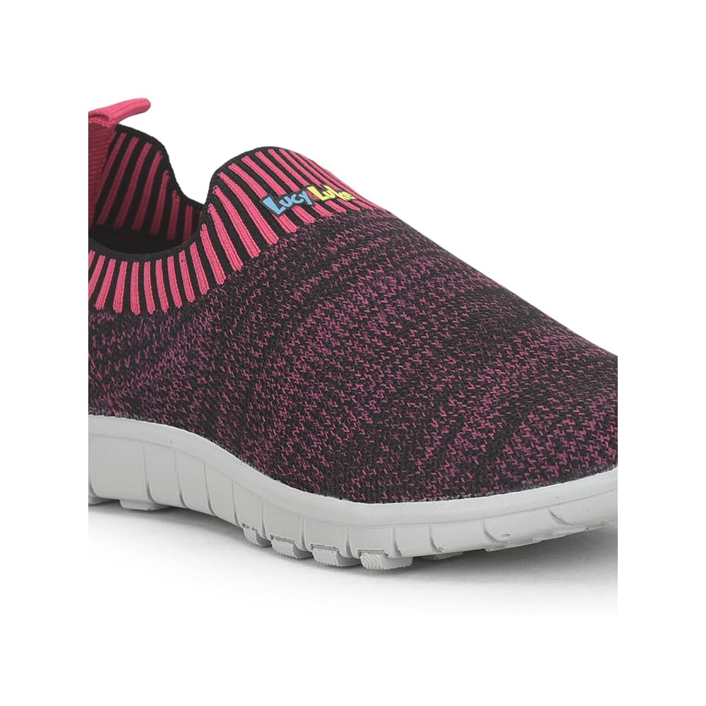 Liberty Lucy & Luke 2123-22 Black Casual Non Lacing Walking Shoes for Kids - 10C 3