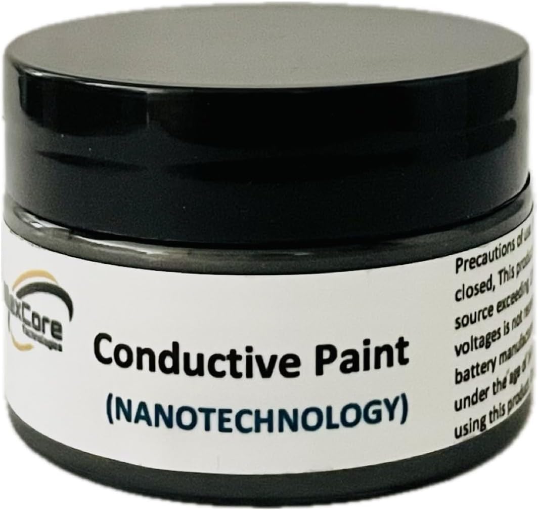 Conductive Paint, Highly Electrical Conductivity Designed Using Nanotechnology Materials, Multipurpose and suitable for versatile surfaces, perfect for EMF shielding paint (1 Fl Oz (Pack of 1))