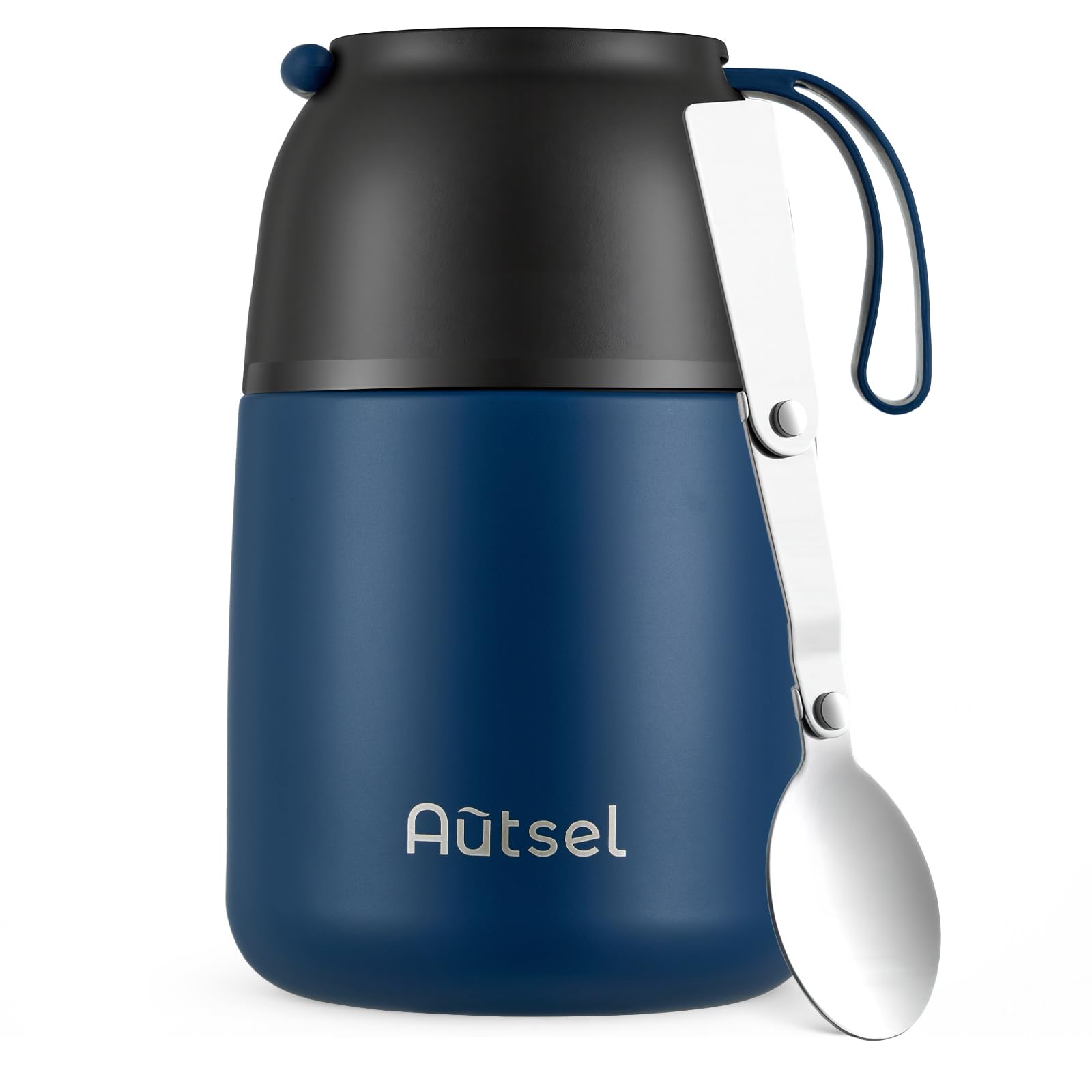 Autsel 500ml Food Flasks for Hot/Cold Food, Stainless Steel soup flask