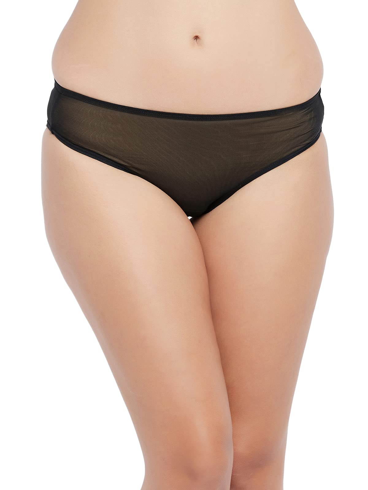 clovia Women's Lace Low Waist Bikini Panty in Black-picture-29