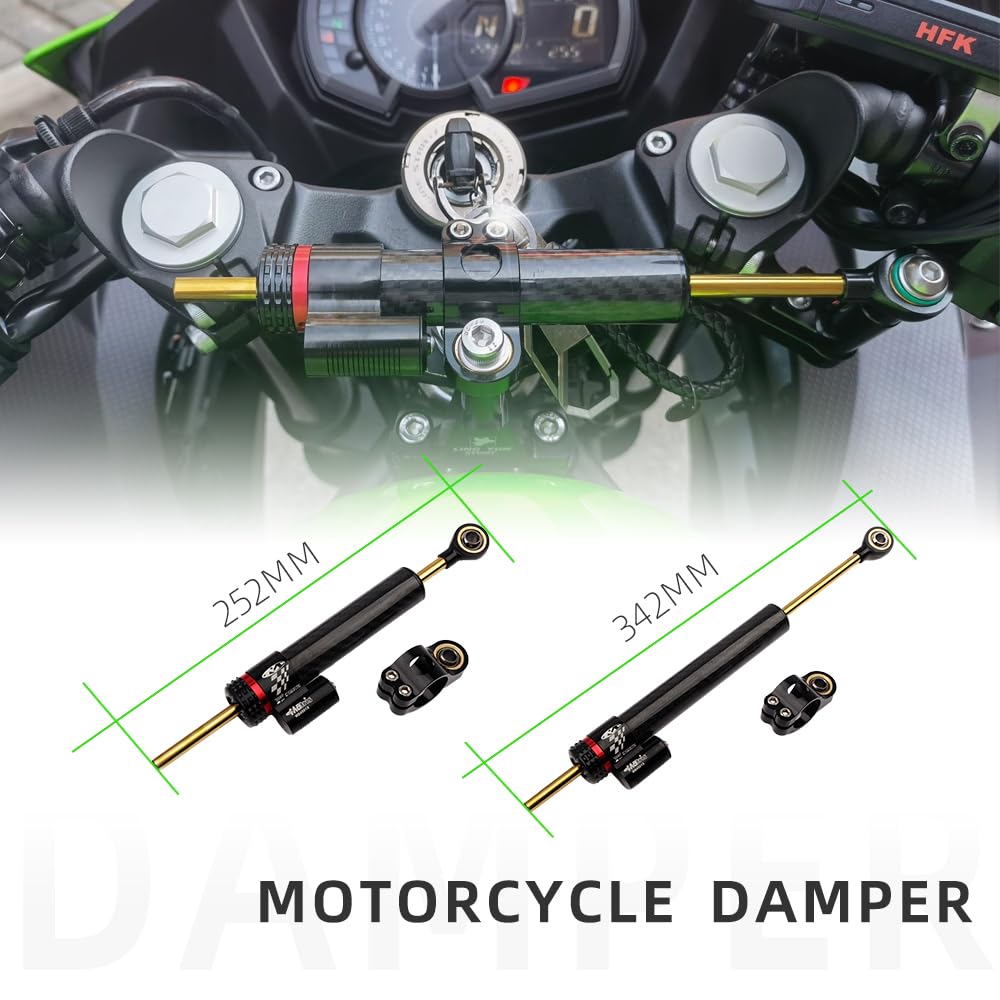 Universal Steering Damper, Motorcycle Steering Damper Stabilizer Linear Reversed Safety Control With Mounting Bracket In | Whizz Damper &amp; Steering Stabilizers