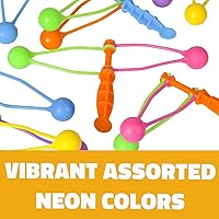 Vista 3 de Rhode Island Novelty Mini clackers de 4 pulgadas, una docena, clacker, fabricante de ruido, a partir de 3 años, variedad de colores brillantes
