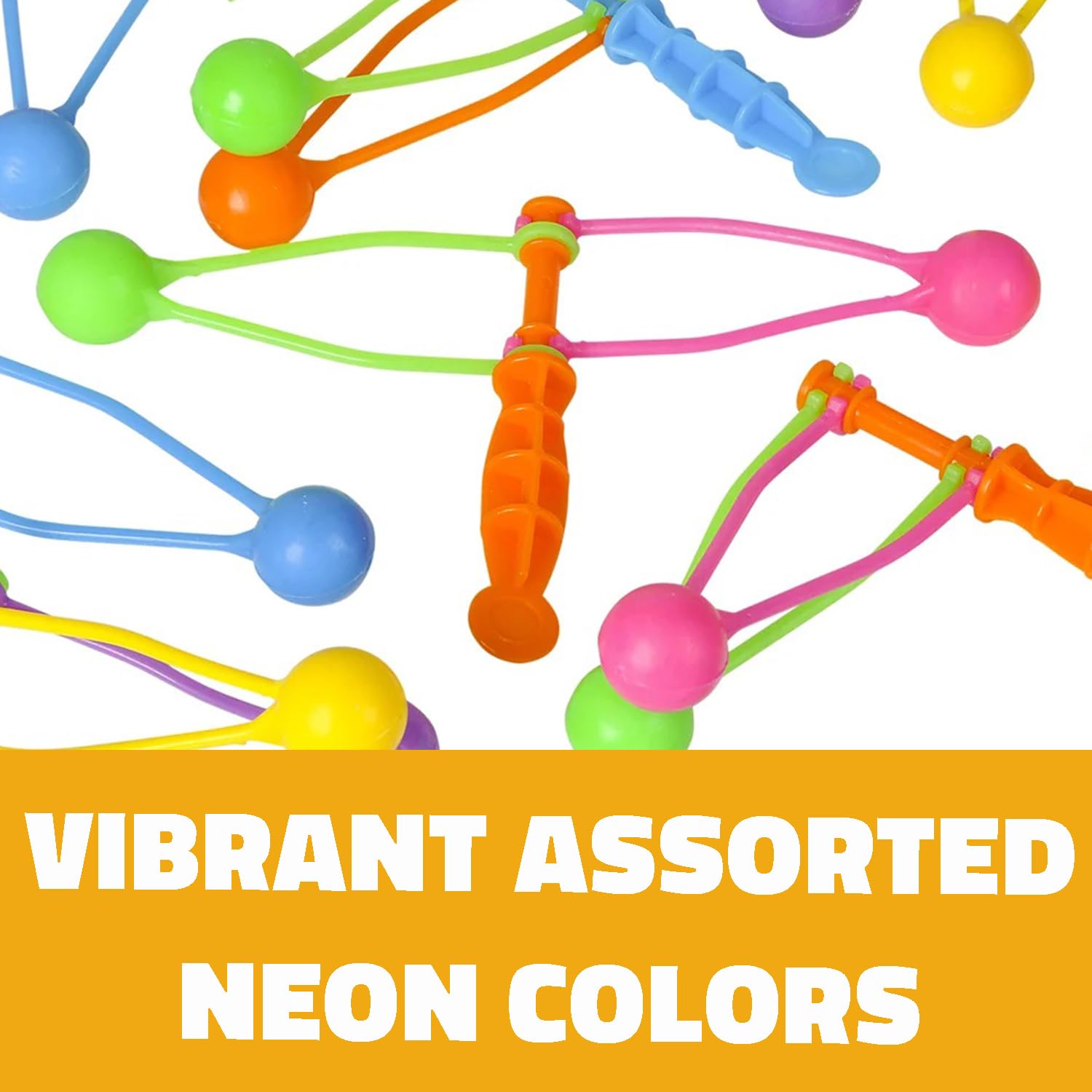 Neon Plastic Clackers, Klakkers, Noise Makers, Party Favors 12
