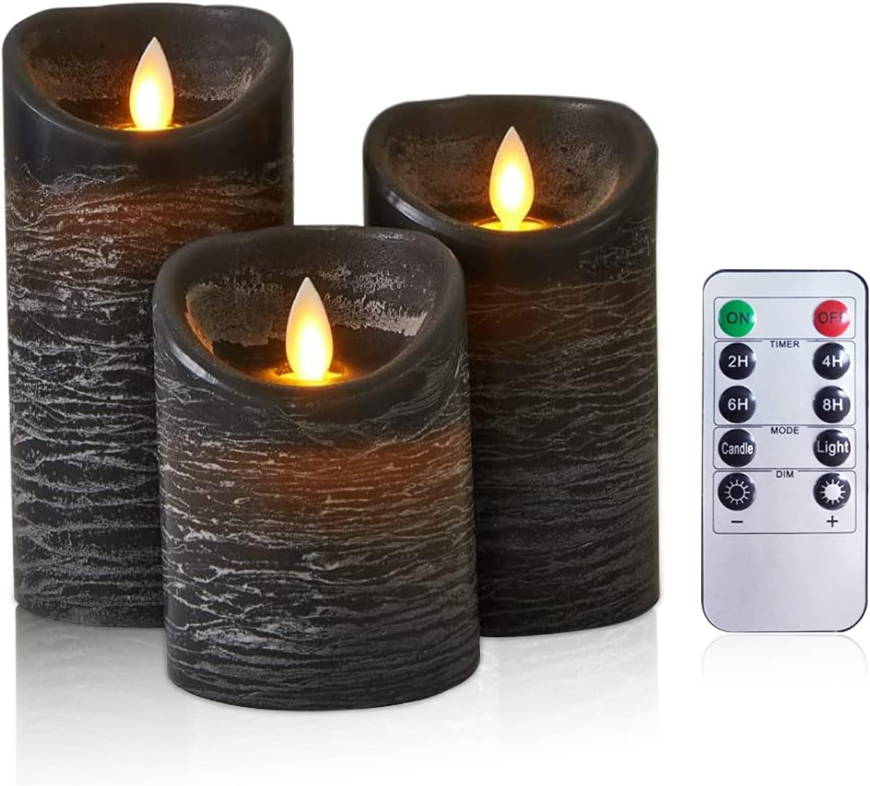 Lights4fun, Inc. TruGlow - Set Di 3 Candele A Pilastro Senza Fiamma - Foto 10