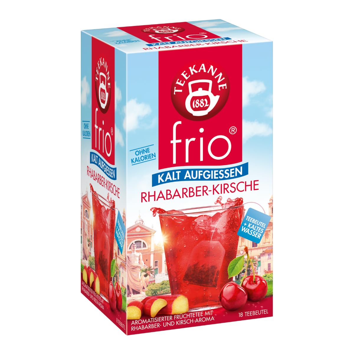 frio Rharbarber-Kirsche 10 Packungen à 18 Beutel, 450g