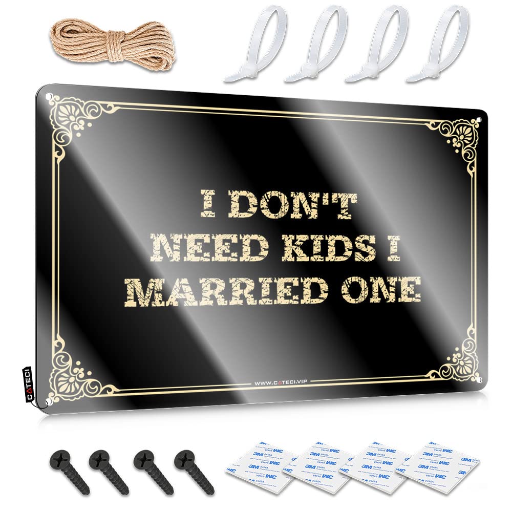 Retro Wall Decor Holder Humor I Don't Need Kids I Married One For Clearance - Tapestry Customizable(30X40CM)