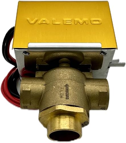 Miniatura 9 de valemo v3417-a1s Motorized Válvula de zona 3Vías, 1," sudor, 24VAC con Switch finales