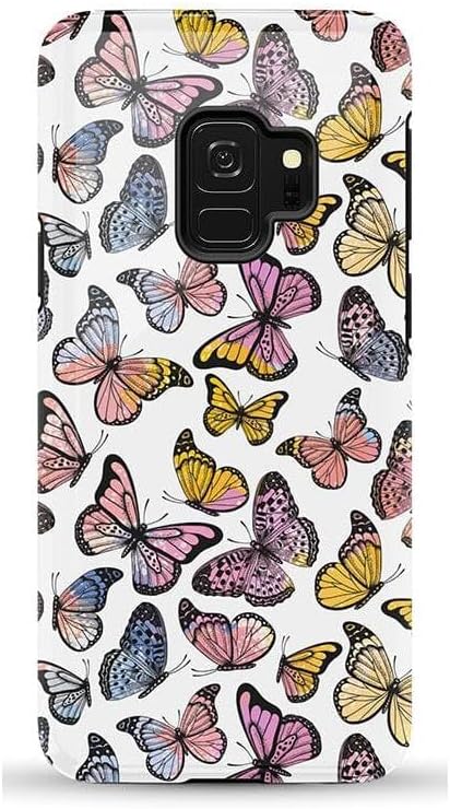 Casely Galaxy S9 Case | Houndstooth | High Contrast Design | Essential Slim Dual-Layer Protective Design