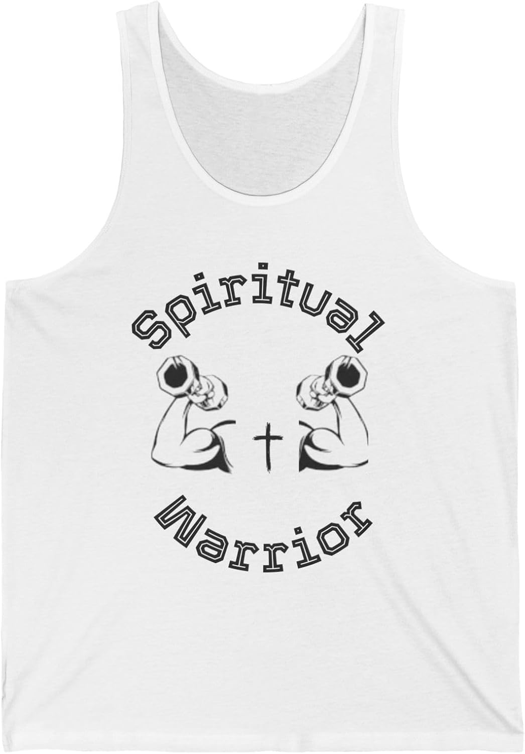Spiritual Warrior Tank, Gym Beast Workout Top, Unisex Fitness Shirt, Casual Summer Wear, Motivational Gift