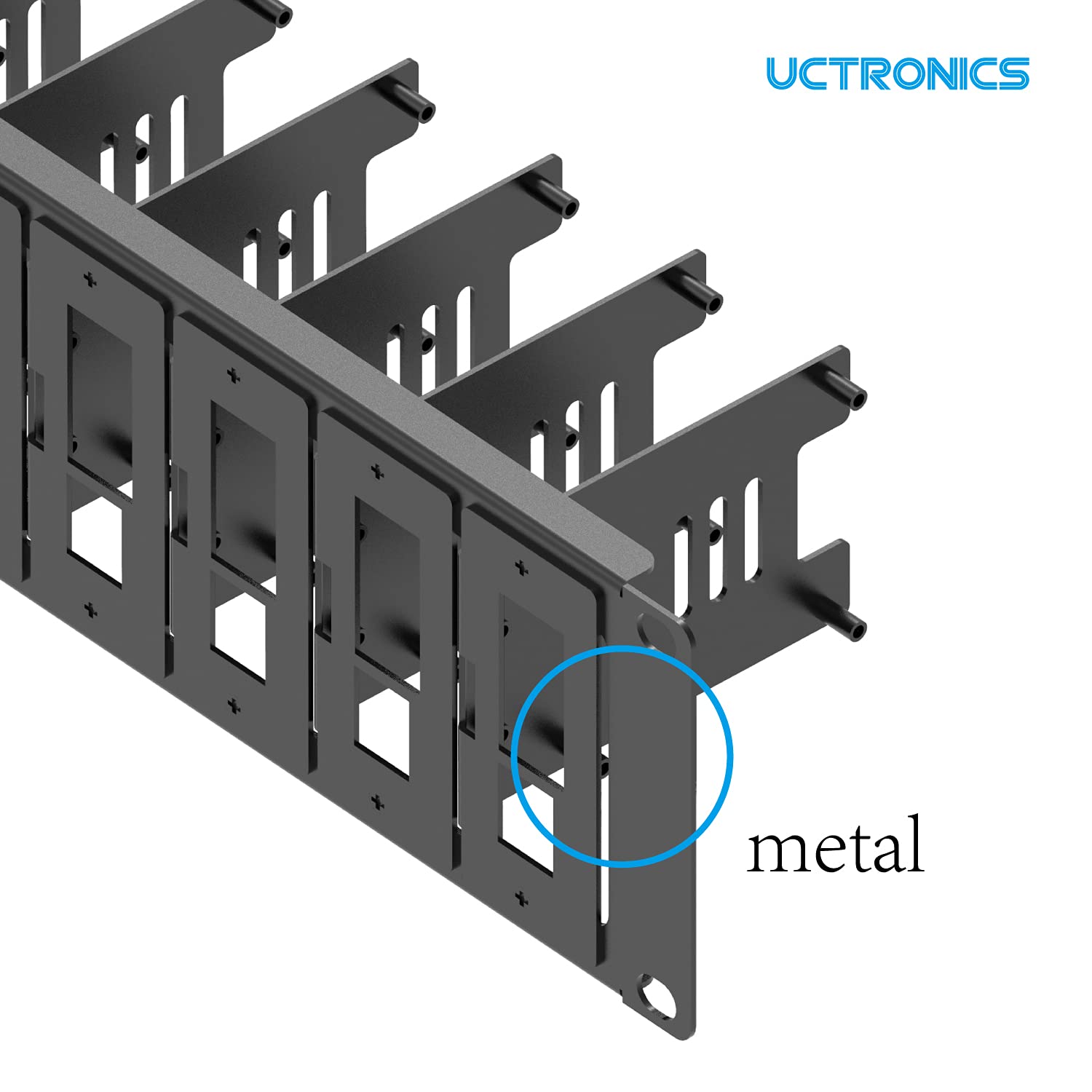 Buy UCTRONICS Upgraded 2U Rackmount for Raspberry Pi 4, 19-inch 2U ...