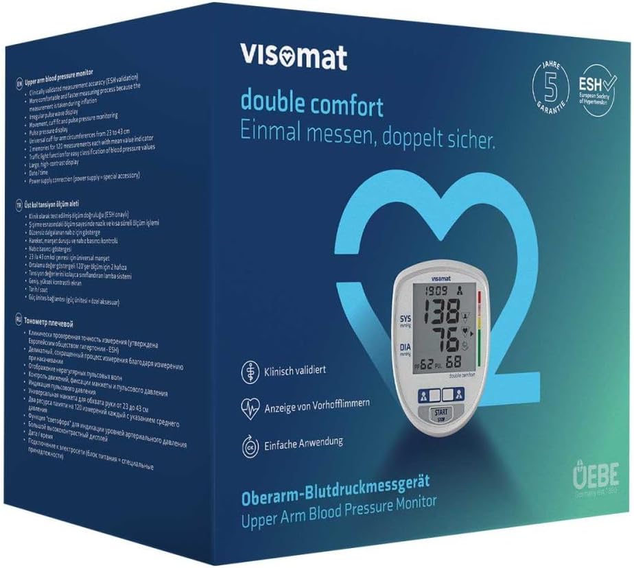 visomat Double Comfort Blood Pressure Monitor with Microphone Cuff