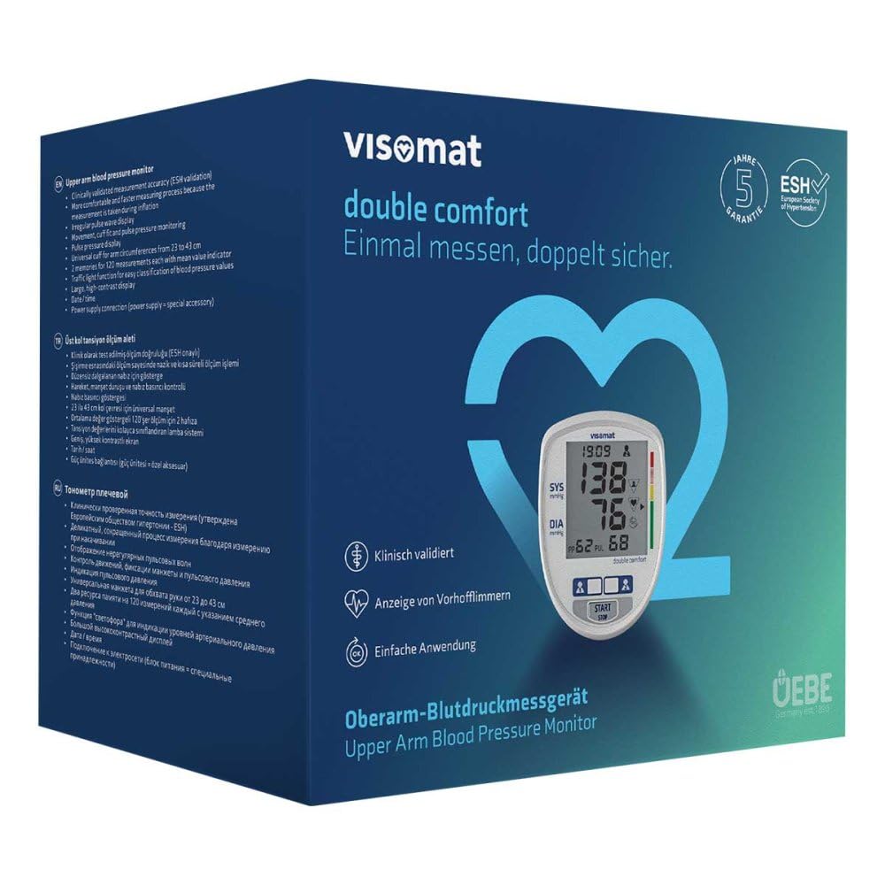 visomat Double Comfort Blood Pressure Monitor with Microphone Cuff