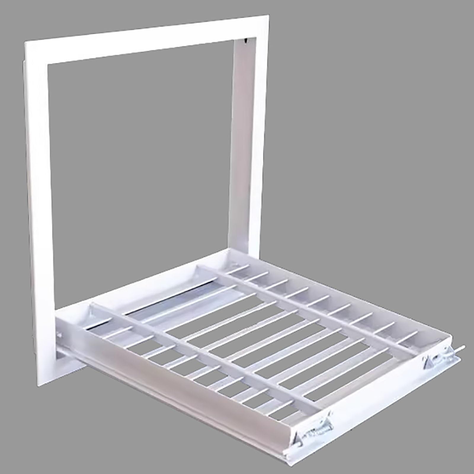 Lüftungsgitter, Luft-/Zugangsklappenabdeckung mit Abnehmbarer Tür, Lüftungsgitter mit Lamellenrückführung, Dunstabzugshaubenfilterabdeckungen, Zuluftgitter (55 x 55 cm (22 x 22 Zoll))