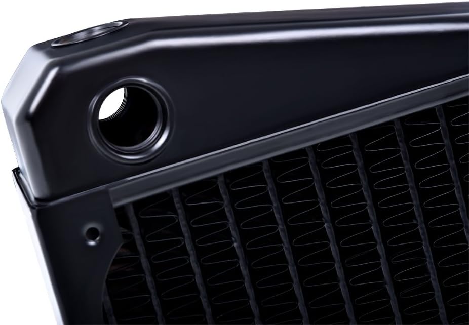 Alphacool NexXxos XT45 Full Copper X-Flow Radiator240, 120mm x 2, Dual Fan, Black