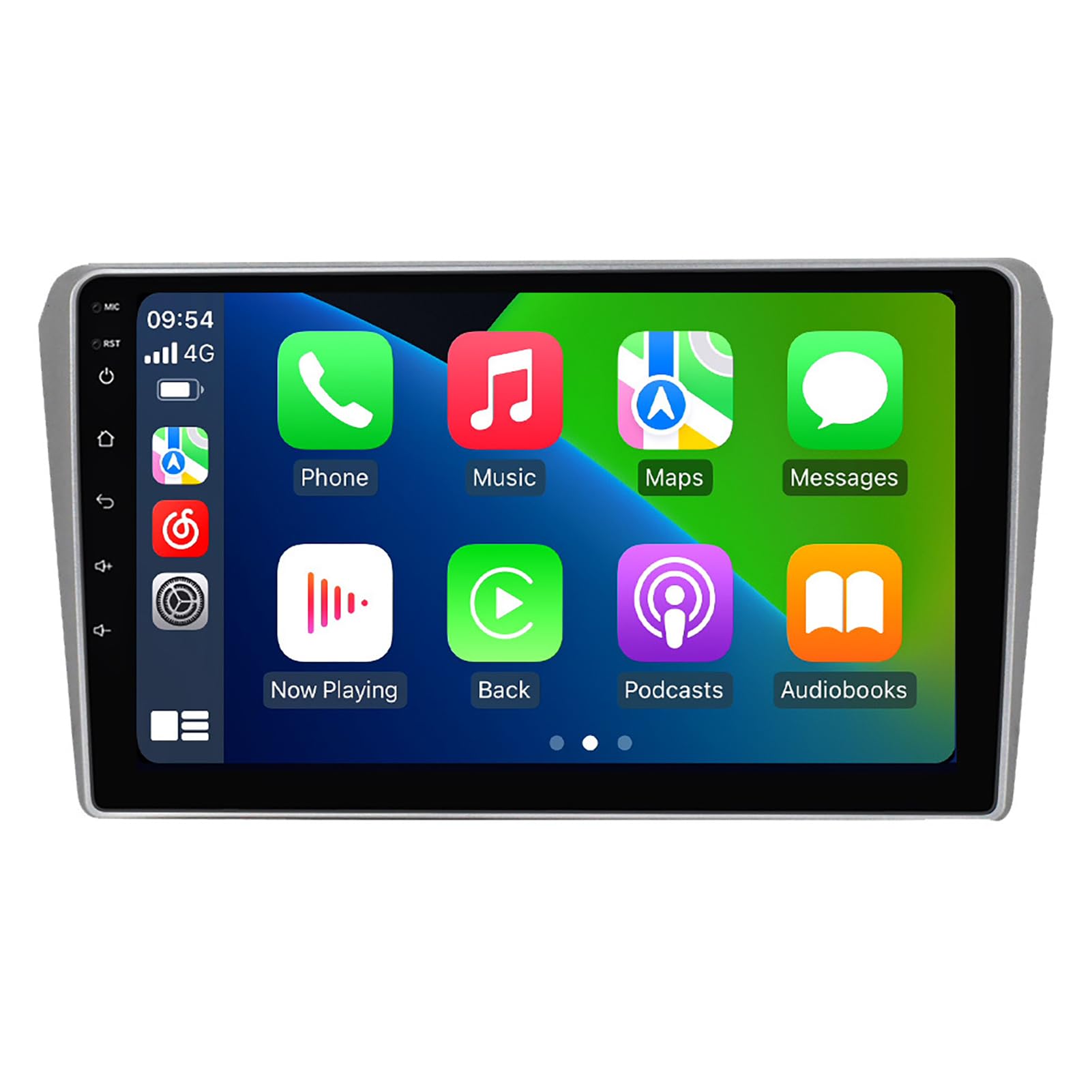 Autoradio estéreo para coche con pantalla HD de 9 pulgadas y sistema Android 14