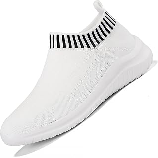 Slip On Sneakers Women, Women's Work Shoes Walking Shoes Tennis Knit Mesh Comfortable Casual Breathable Sneakers