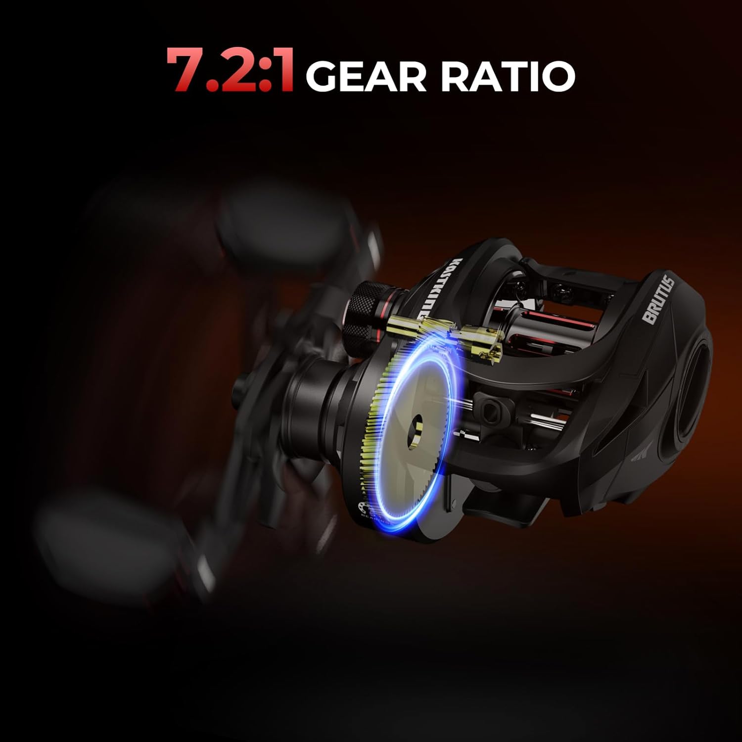 KastKing Brutus Twin-Tip Fishing Rod and Reel Combo, Baitcaster, Spinning & Spincast Combos, IM6 Graphite 2-Piece Rod with Backup Tip Section, EVA Handle, Durable & Sensitive, Freshwater Fishing