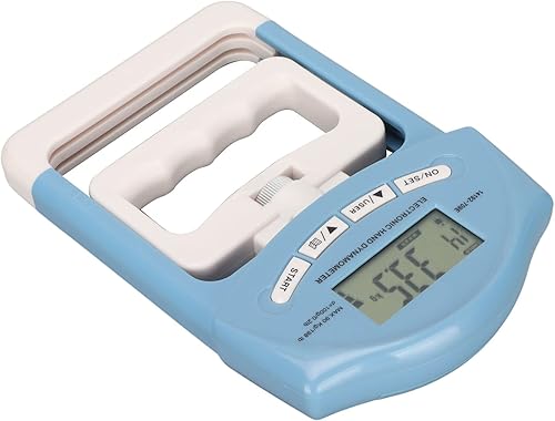 Miniatura 7 de Pilipane Entrenador de fuerza de agarre dinamómetro de mano, dinamómetro de mano digital, pantalla LCD, probador electrónico de fuerza de agarre de