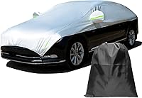 Vista 8 de Se adapta a SUV de 157 a 190 pulgadas, cubierta de media cubierta impermeable para todo tipo de clima, cubiertas de automóvil para exteriores e